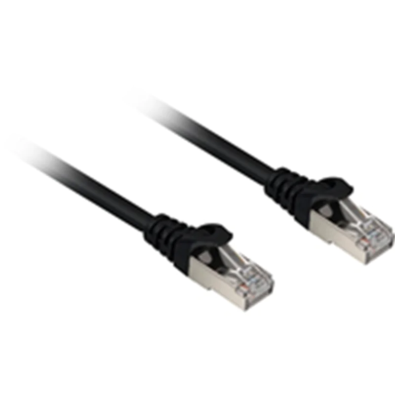 Sharkoon Cat.6a SFTP, 2 m, Cat6a, S/FTP (S-STP), RJ-45, RJ-45, Schwarz 4044951018369