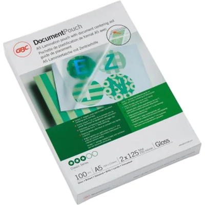GBC Folientasche DocumentPouch 3200749 DIN A5 125mic 100 St./Pack. GBC Folientasche DocumentPouch 3200749 DIN A5 125mic 100 St./Pack.