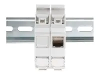Digitus Professional - Keystone Jack-DIN-Adapter für Schienenmontage - 1 Anschluss