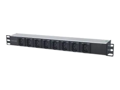 Intellinet 19" 8-fach Steckdosenleiste mit C13-Kaltgerätesteckdosen und Kabelklemmen, PDU mit abnehmbarem Stromkabel (2 m) und rückseitigem C20-Stromeingang, 1 HE - Stromverteilungseinheit (Rack - einbaufähig) - WS 110-250 V - Eingabe, Eingang IEC 60320 C Intellinet 19" 8-fach Steckdosenleiste mit C13-Kaltgerätesteckdosen und Kabelklemmen, PDU mit abnehmbarem Stromkabel (2 m) und rückseitigem C20-Stromeingang, 1 HE - Stromverteilungseinheit (Rack - einbaufähig) - WS 110-250 V - Eingabe, Eingang IEC 60320 C