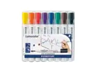 Whiteboardmarker Lumocolor 8St Box Lumocolor 351 WP8 2mm sort 8 St./Pa