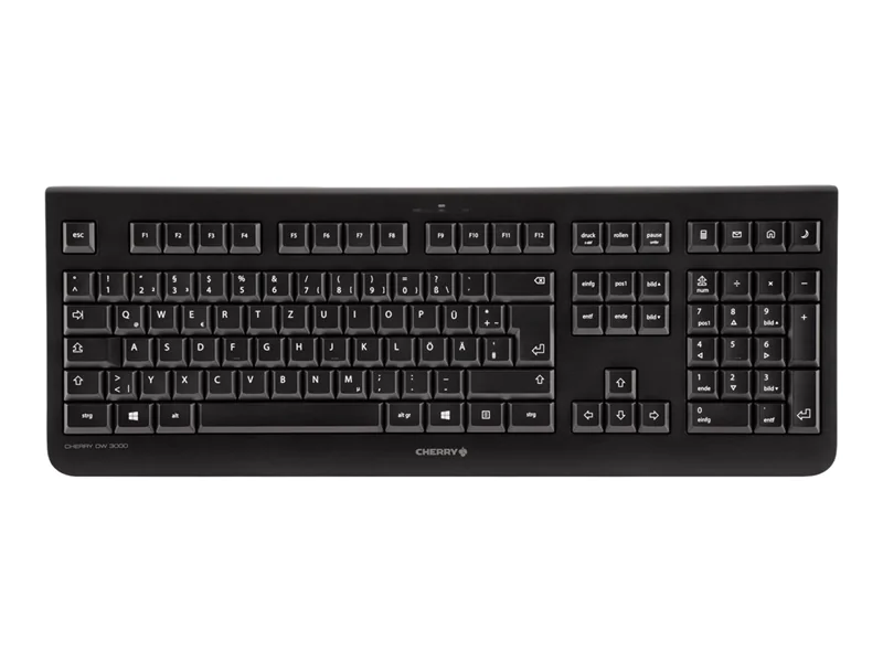 CHERRY DW 3000 - Tastatur-und-Maus-Set - kabellos - 2.4 GHz - Tschechisch/Slowakish - Tastenschalter: CHERRY LPK - Schwarz