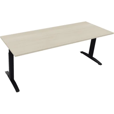 Schreibtisch Kufe Einzels. Quadrat B2000xT700xH650-850 an/Akazie hell Schreibtisch Kufe Einzels. Quadrat B2000xT700xH650-850 an/Akazie hell