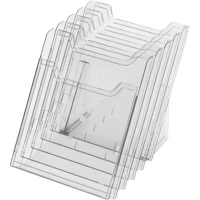 Exacompta Tischprospekthalter 60258D 5Fächer DIN A4 hoch Exacompta Tischprospekthalter 60258D 5Fächer DIN A4 hoch