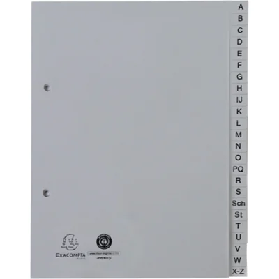 Exacompta Ordnerregister Halbformat A-Z A5 1743B