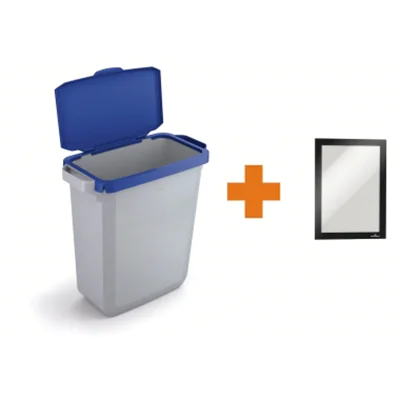 DURABLE Abfalleimer DURABIN® 60L 60l Polypropylen grau 1 Sortierfach DURABLE Abfalleimer DURABIN® 60L 60l Polypropylen grau 1 Sortierfach