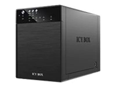 ICY BOX IB-3640SU3 - Festplatten-Array - 4 Schächte (SATA-600) - HDD 0 - SATA 3Gb/s, USB 3.0 (extern)