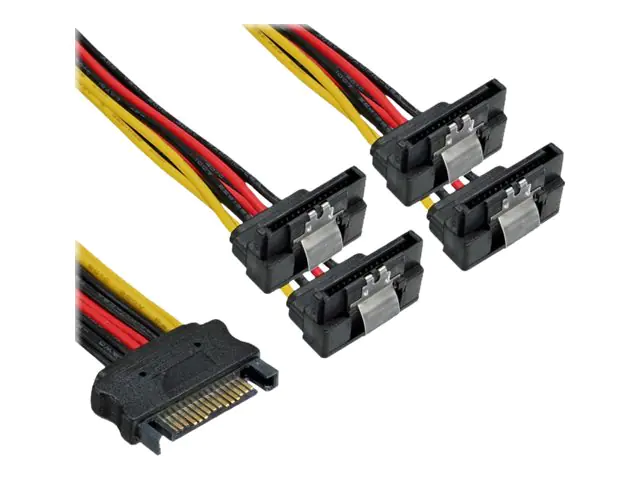 InLine Y-cable - Netz-Splitter - SATA-Stromstecker zu SATA-Stromstecker - 15 cm - eingerastet, rechts-gewinkelter Stecker, verseilt InLine Y-cable - Netz-Splitter - SATA-Stromstecker zu SATA-Stromstecker - 15 cm - eingerastet, rechts-gewinkelter Stecker, verseilt