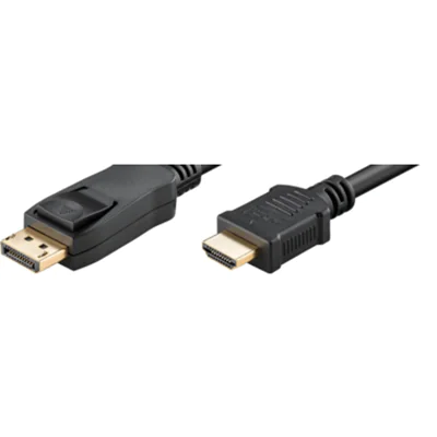 Goobay 64836, 2 m, DisplayPort, HDMI Typ A (Standard), Männlich, Männlich, Gerade
