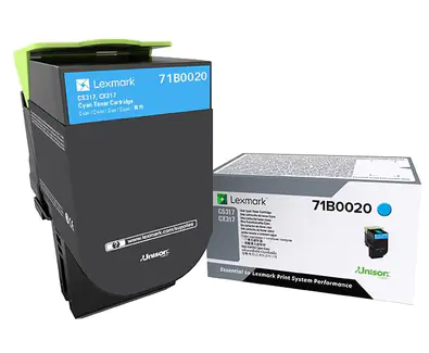 Lexmark X317 - Cyan - Original - Tonerpatrone LCCP - für Lexmark CS317dn, CX317dn Lexmark X317 - Cyan - Original - Tonerpatrone LCCP - für Lexmark CS317dn, CX317dn