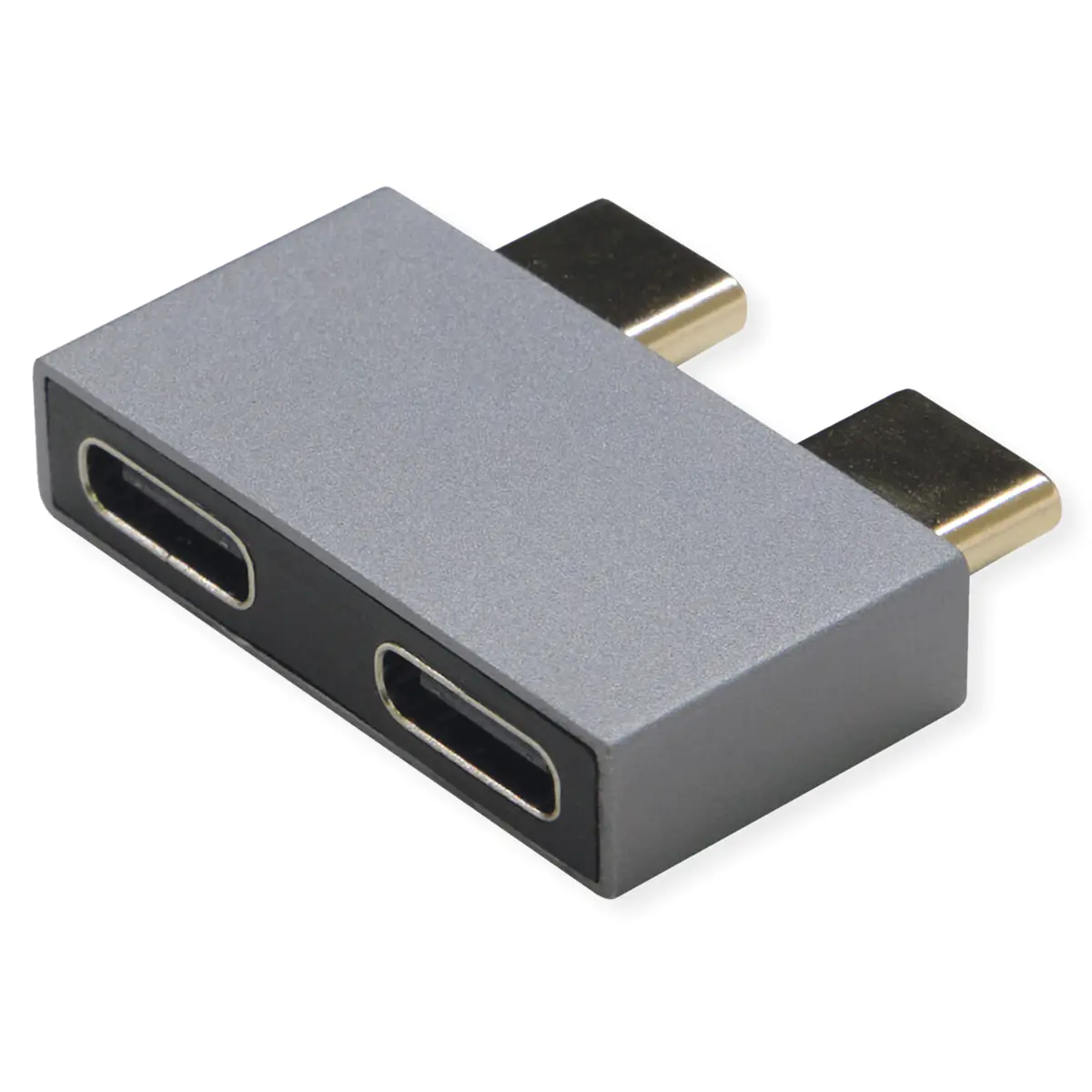 Roline - USB-Adapter - 24 pin USB-C (M) zu 24 pin USB-C (W) - USB 3.2 Gen 2 - 5 V - 3 A - Silber Roline - USB-Adapter - 24 pin USB-C (M) zu 24 pin USB-C (W) - USB 3.2 Gen 2 - 5 V - 3 A - Silber