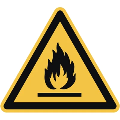Hinweisschild Feuergefährlich ISO 7010 Dreieck 200x200x200mm PVC Hinweisschild Feuergefährlich ISO 7010 Dreieck 200x200x200mm PVC