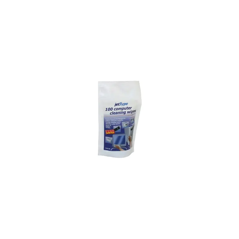 jetType Reinigungstücher Nass Nachfüllpack 100 Tücher PC und Peripheriegeräte PFS5830 Standbeute jetType Reinigungstücher Nass Nachfüllpack 100 Tücher PC und Peripheriegeräte PFS5830 Standbeute