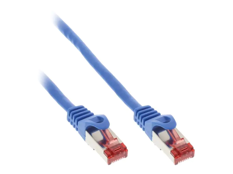 InLine - Patch-Kabel - RJ-45 (M) zu RJ-45 (M) - 10 m - SFTP, PiMF - CAT 6 - geschirmt, halogenfrei, geformt - Blau InLine - Patch-Kabel - RJ-45 (M) zu RJ-45 (M) - 10 m - SFTP, PiMF - CAT 6 - geschirmt, halogenfrei, geformt - Blau