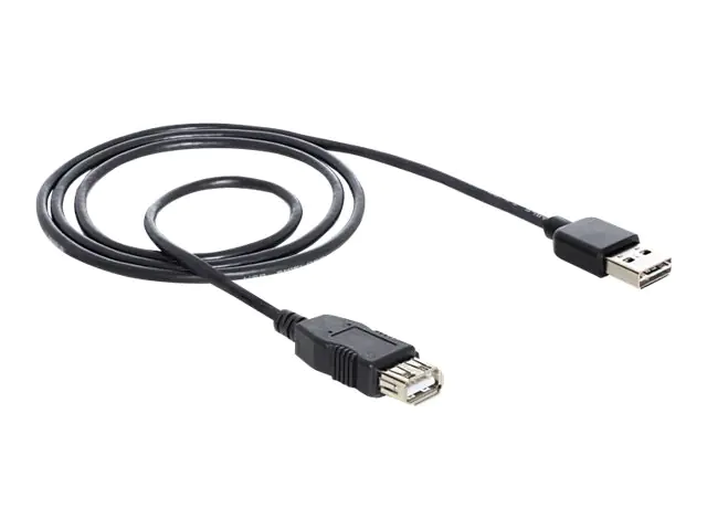 Delock EASY-USB - USB-Verlängerungskabel - USB (W) zu USB (M) - USB 2.0 - 2 m - Schwarz Delock EASY-USB - USB-Verlängerungskabel - USB (W) zu USB (M) - USB 2.0 - 2 m - Schwarz