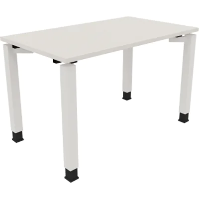 Schreibtisch Vierfuß Quadratrohr B1200xT700xH680-820 ws/Weiß Schreibtisch Vierfuß Quadratrohr B1200xT700xH680-820 ws/Weiß