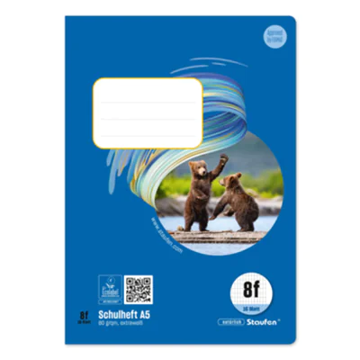 Staufen Schulheft Style DIN A5 rautiert mit Rand 8f 16 Bl. Staufen Schulheft Style DIN A5 rautiert mit Rand 8f 16 Bl.