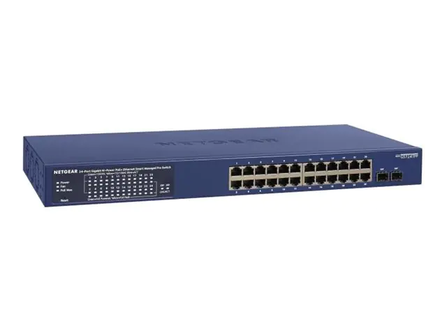 Netgear Smart GS724TP - Switch - L3 Lite - Smart - 24 x 10/100/1000 (PoE+) + 2 x Gigabit SFP - Desktop, an Rack montierbar - PoE+ (190 W) Netgear Smart GS724TP - Switch - L3 Lite - Smart - 24 x 10/100/1000 (PoE+) + 2 x Gigabit SFP - Desktop, an Rack montierbar - PoE+ (190 W)
