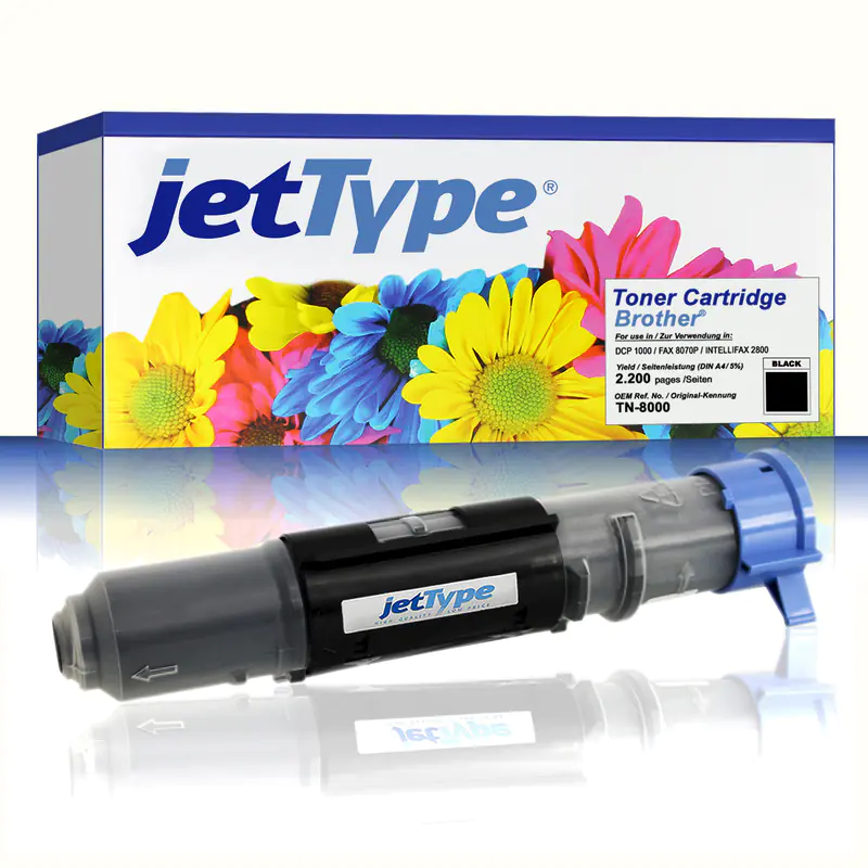 jetType Toner kompatibel zu Brother TN-8000 schwarz 2.200 Seiten 1 Stück jetType Toner kompatibel zu Brother TN-8000 schwarz 2.200 Seiten 1 Stück