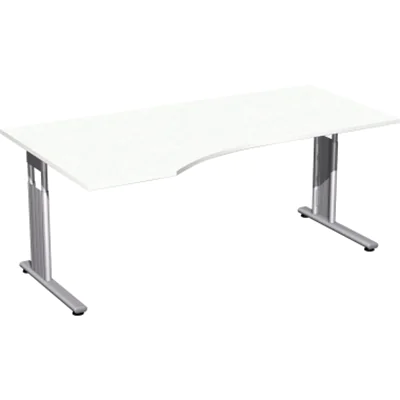 Geramöbel Schreibtisch Flex links S-617306-WS C-Fuß ws/si Geramöbel Schreibtisch Flex links S-617306-WS C-Fuß ws/si