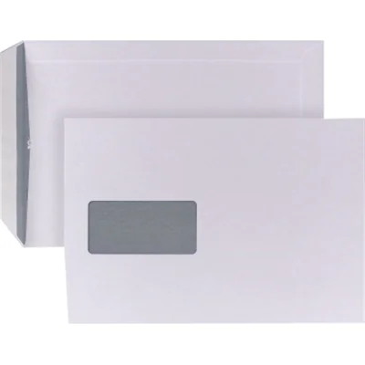 POSTHORN Versandtasche DIN B5 176 x 250 mm (B x H) mit Fenster 90g/m² mit Haftklebung Papier weiß 500 St./Pack.