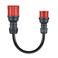 go-e Adapter Gemini flex 22 kW auf CEE rot 16 A, Schwarz, Gerade, Gerade, IP55, 22 kW, 16 A CH-04-03