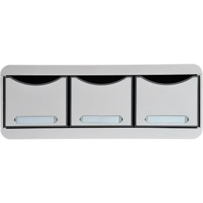 Exacompta Schubladenbox Toolbox Maxi 3 Schubladen Polystyrol Gehäusefarbe: lichtgrau Farbe der Schublade: lichtgrau Exacompta Schubladenbox Toolbox Maxi 3 Schubladen Polystyrol Gehäusefarbe: lichtgrau Farbe der Schublade: lichtgrau