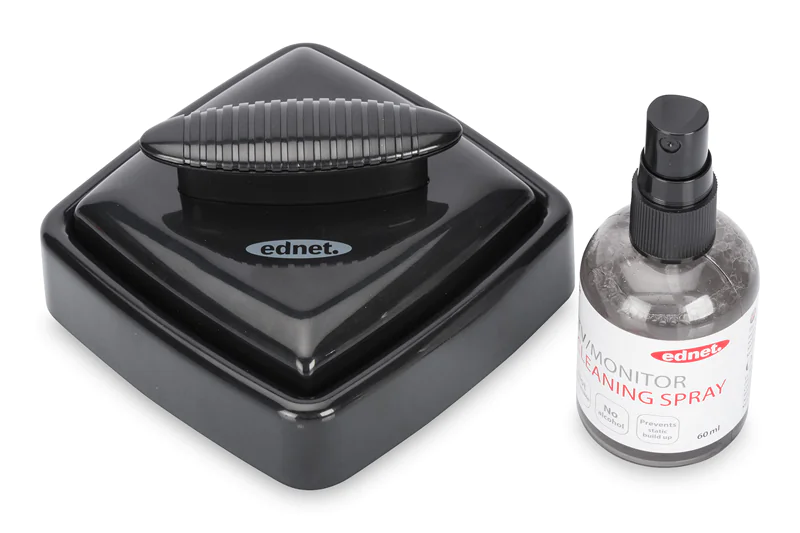 ednet. TV / Monitor Reinigungsspray mit Mikrofaser Reinigungspad 63054