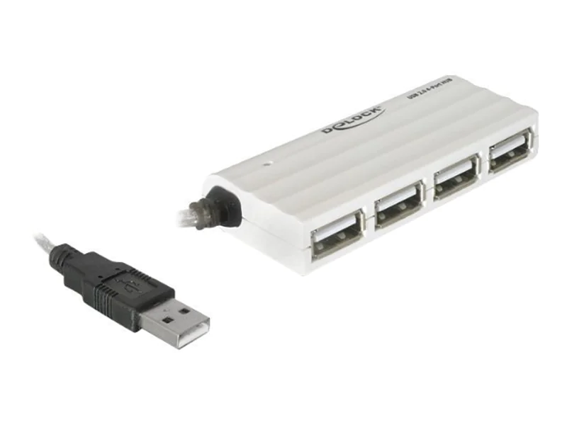DeLock HUB USB 2.0 - Hub - 4 x USB 2.0 - Desktop DeLock HUB USB 2.0 - Hub - 4 x USB 2.0 - Desktop