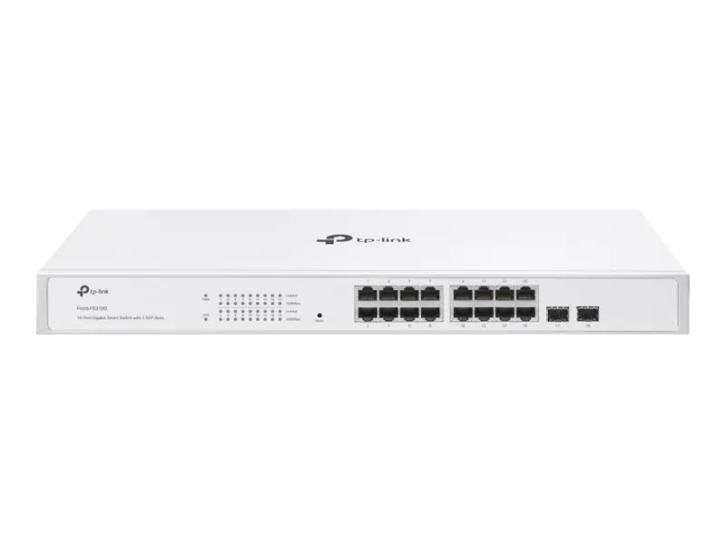 TP-LINK 16-Port Gigabit Smart Switch with 2 SFP Slots - Switch - 0,1 Gbps