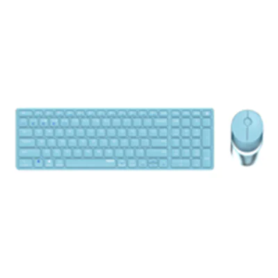 Rapoo 9750M - RF Wireless + Bluetooth - Scherenschlüsselschalter - QWERTZ - Blau - Maus en