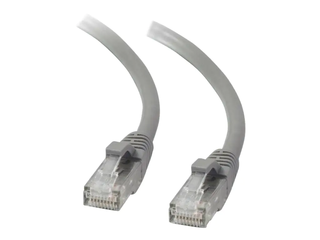 C2G Cat5e Booted Unshielded (UTP) Network Patch Cable - Patch-Kabel - RJ-45 (M) zu RJ-45 (M) - 1 m - UTP - CAT 5e - geformt, ohne Haken, verseilt - Grau