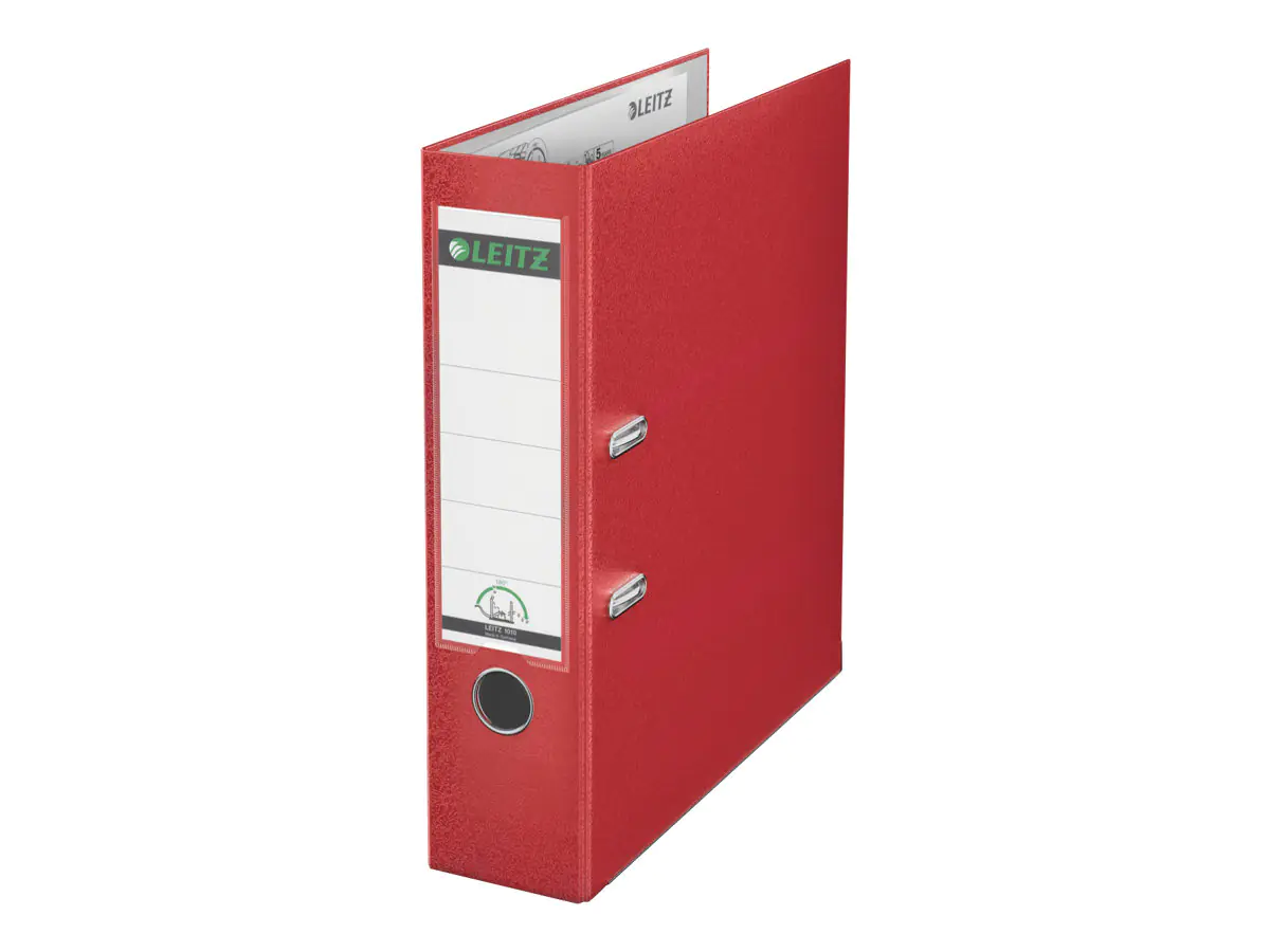 Leitz Ordner 10105025 DIN A4 80mm Polypropylen rot