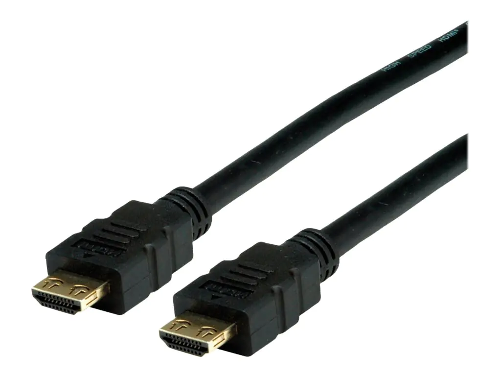 VALUE - HDMI-Kabel mit Ethernet - HDMI männlich zu HDMI männlich - 7.5 m - Doppelisolierung - Schwarz - 4K Unterstützung VALUE - HDMI-Kabel mit Ethernet - HDMI männlich zu HDMI männlich - 7.5 m - Doppelisolierung - Schwarz - 4K Unterstützung