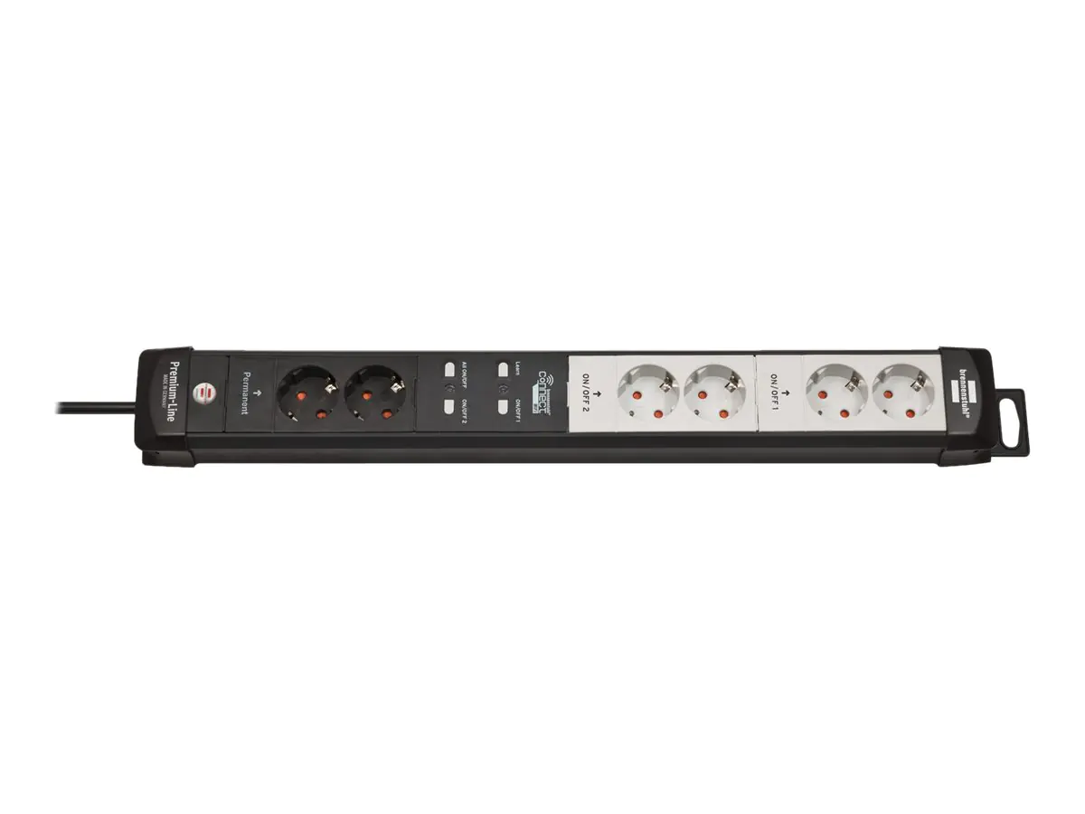 Brennenstuhl Connect Premium - Smart Power-Steckdosenleiste - 3600 Watt - Wi-Fi - Ausgangsanschlüsse: 6 (2-polig) 1951160610