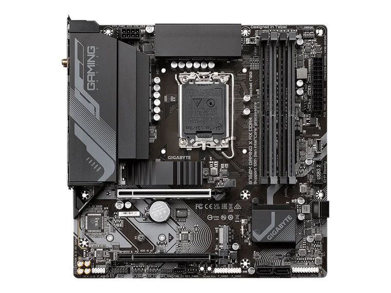 Gigabyte B760M GAMING X AX - 1.X - Motherboard - micro ATX - LGA1700-Sockel - B760 Chipsatz - USB-C 3.2 Gen2, USB 3.2 Gen 1 - 2.5 Gigabit LAN, Wi-Fi 6E, Bluetooth - Onboard-Grafik (CPU erforderlich) - HD Audio (8-Kanal)