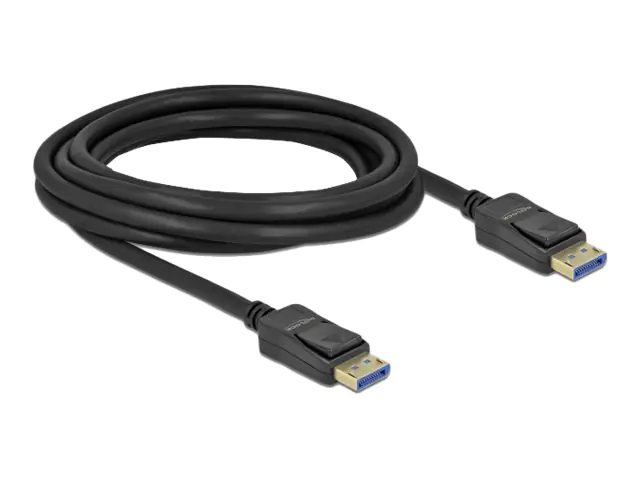 Delock - DisplayPort-Kabel - DisplayPort (M) zu DisplayPort (M) - DisplayPort 2.0 - 3 m - unterstützt 10K 60 Hz (10.240 x 4320) - Schwarz Delock - DisplayPort-Kabel - DisplayPort (M) zu DisplayPort (M) - DisplayPort 2.0 - 3 m - unterstützt 10K 60 Hz (10.240 x 4320) - Schwarz