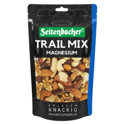 Seitenbacher Nussmischung Trail-Mix Paranusskerne, Cashewkerne, Walnusskerne, Rosinen, Mandelkerne 250 g/Pack. Seitenbacher Nussmischung Trail-Mix Paranusskerne, Cashewkerne, Walnusskerne, Rosinen, Mandelkerne 250 g/Pack.