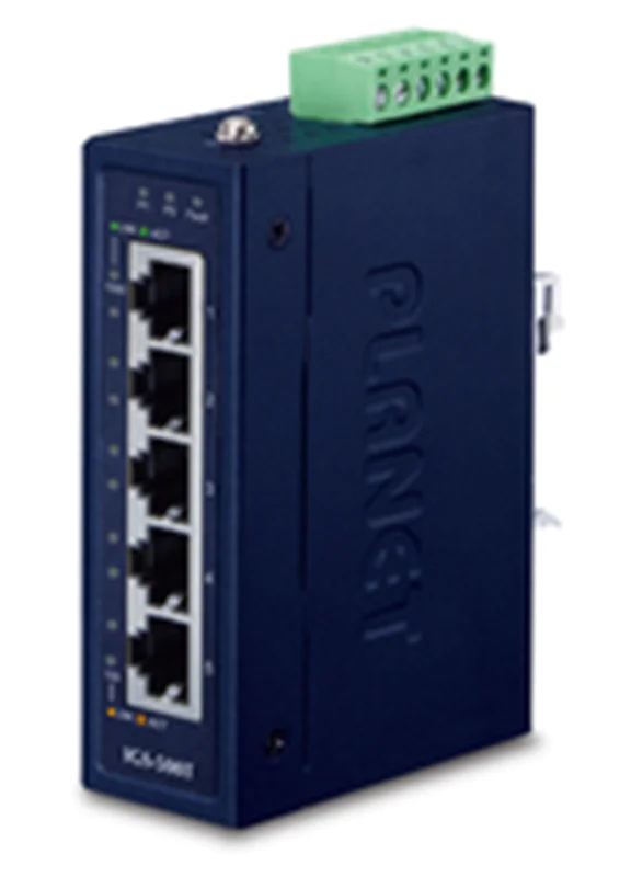 Planet IGS-500T - Unmanaged - L2+ - Gigabit Ethernet (10/100/1000) - Vollduplex - Wandmontage
