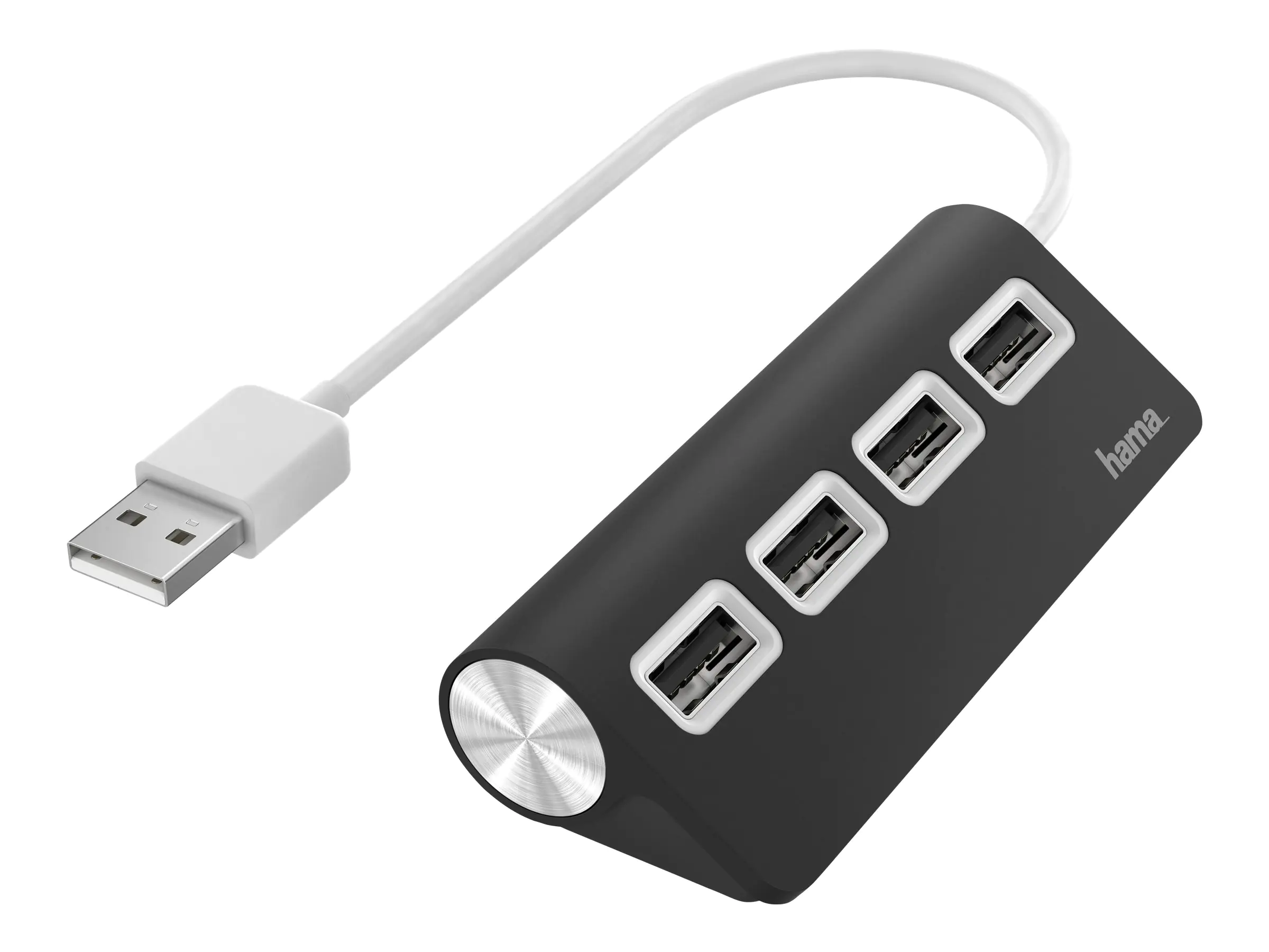 Hama - Hub - 4 x USB 2.0 - Desktop Hama - Hub - 4 x USB 2.0 - Desktop