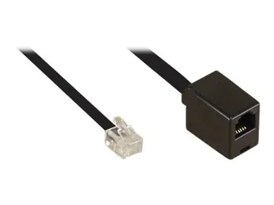 InLine - Telefonverlängerungskabel - RJ-12 (M) zu RJ-12 (W) - 2 m