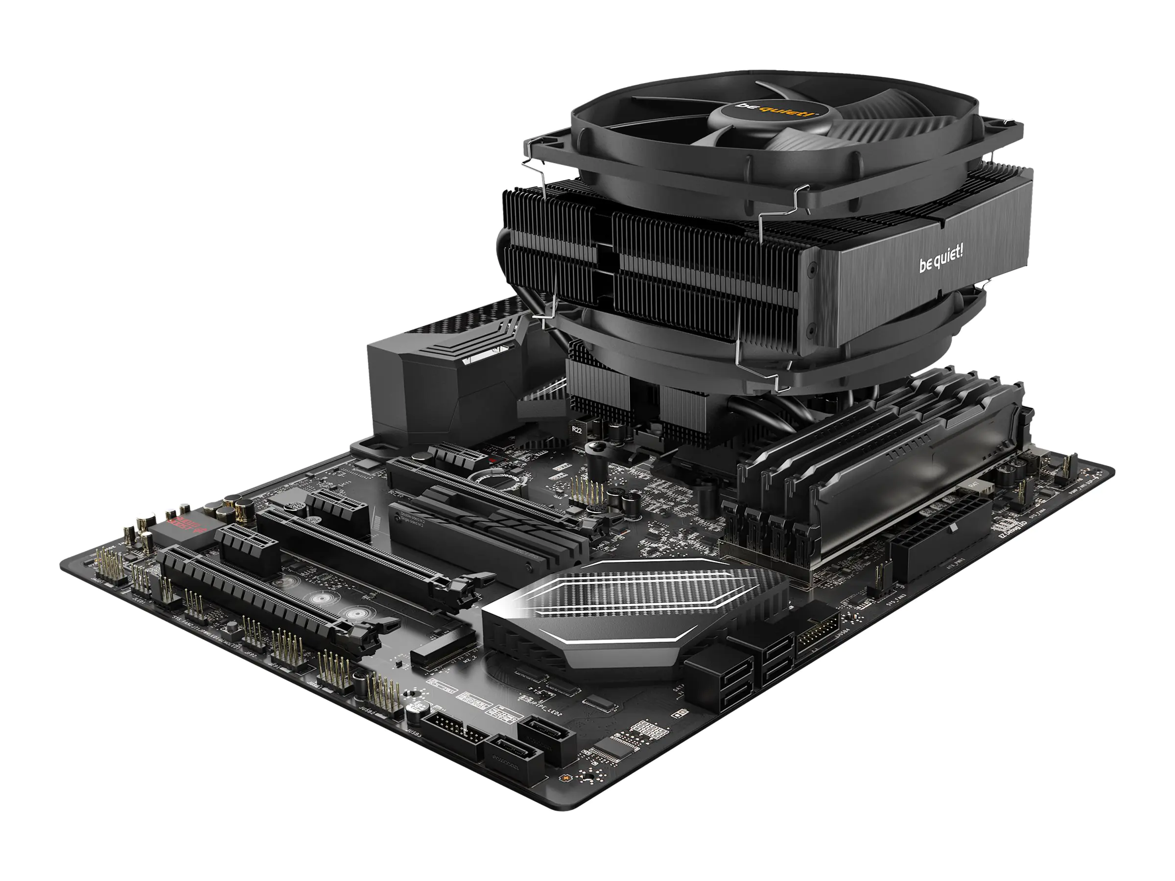 be quiet! Dark Rock TF 2 - Prozessor-Luftkühler - (für: LGA1150, LGA1151, LGA1155, LGA1200, LGA1700, LGA2011-3 (Square ILM), LGA2066, AM4) - Aluminium mit Kupferbasis - 135 mm - Schwarz