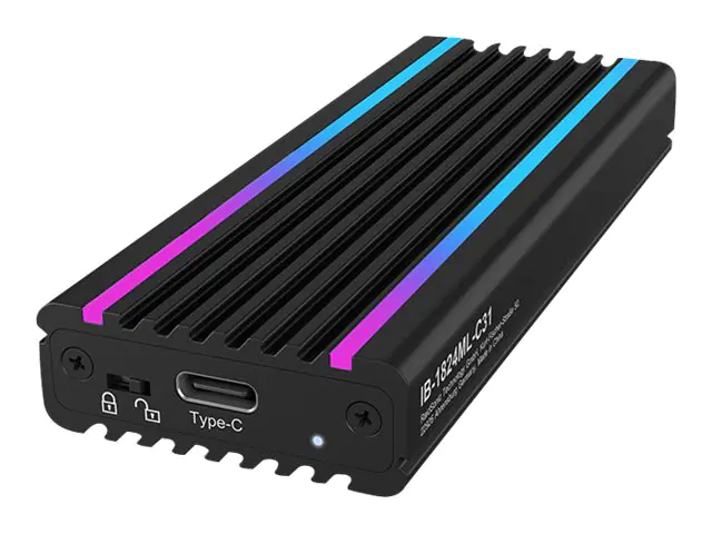 ICY BOX IB-1824ML-C31 - Speichergehäuse - M.2 - M.2 NVMe Card - USB 3.2 (Gen 2) - Schwarz ICY BOX IB-1824ML-C31 - Speichergehäuse - M.2 - M.2 NVMe Card - USB 3.2 (Gen 2) - Schwarz