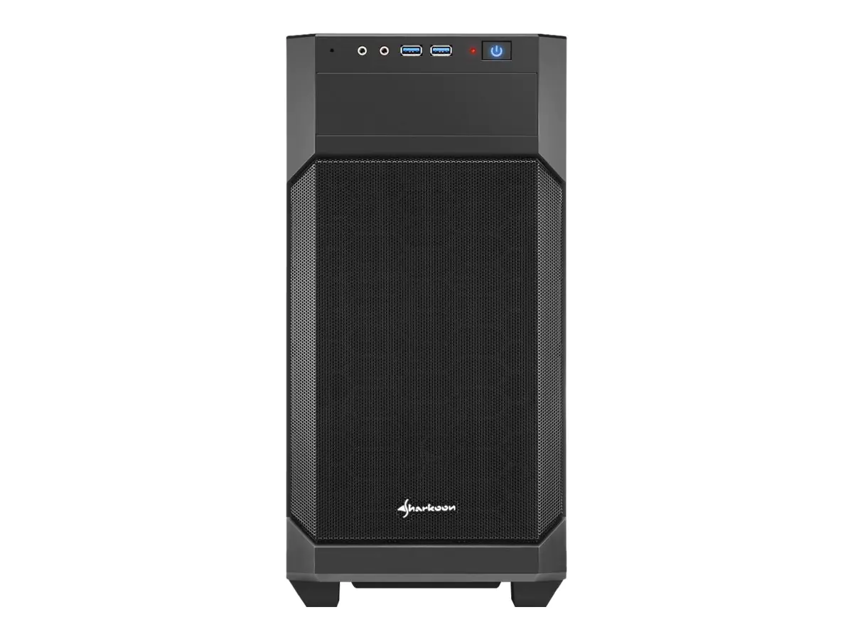 Sharkoon V1000 - Tower - micro ATX - keine Spannungsversorgung - Schwarz - USB/Audio