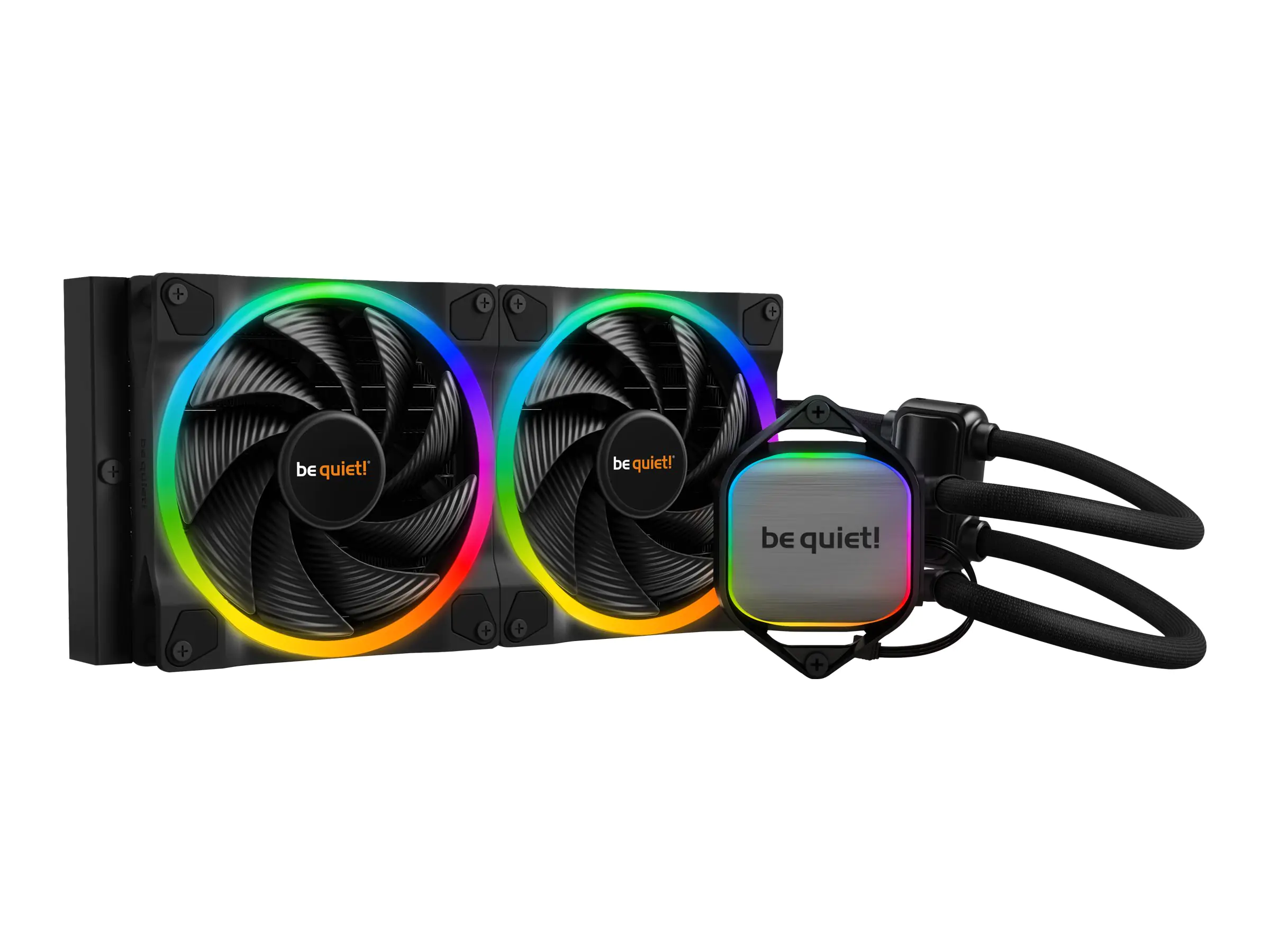 be quiet! Pure Loop 2 FX - Prozessor-Flüssigkeitskühlsystem - 280mm - (für: LGA1700, LGA1200, LGA2066, LGA1150, LGA1151, LGA1155, LGA2011, LGA2011-3, LGA2011 (Square ILM), LGA2011-3 (Square ILM), AM4, AM5) - Kupfer - 140 mm - Komplett Schwarz