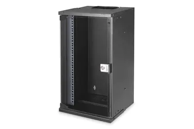 Digitus SOHO PRO Series - Schrank Netzwerkschrank - geeignet für Wandmontage - RAL 9005, Schwarz - 12U - 25.4 cm (10")