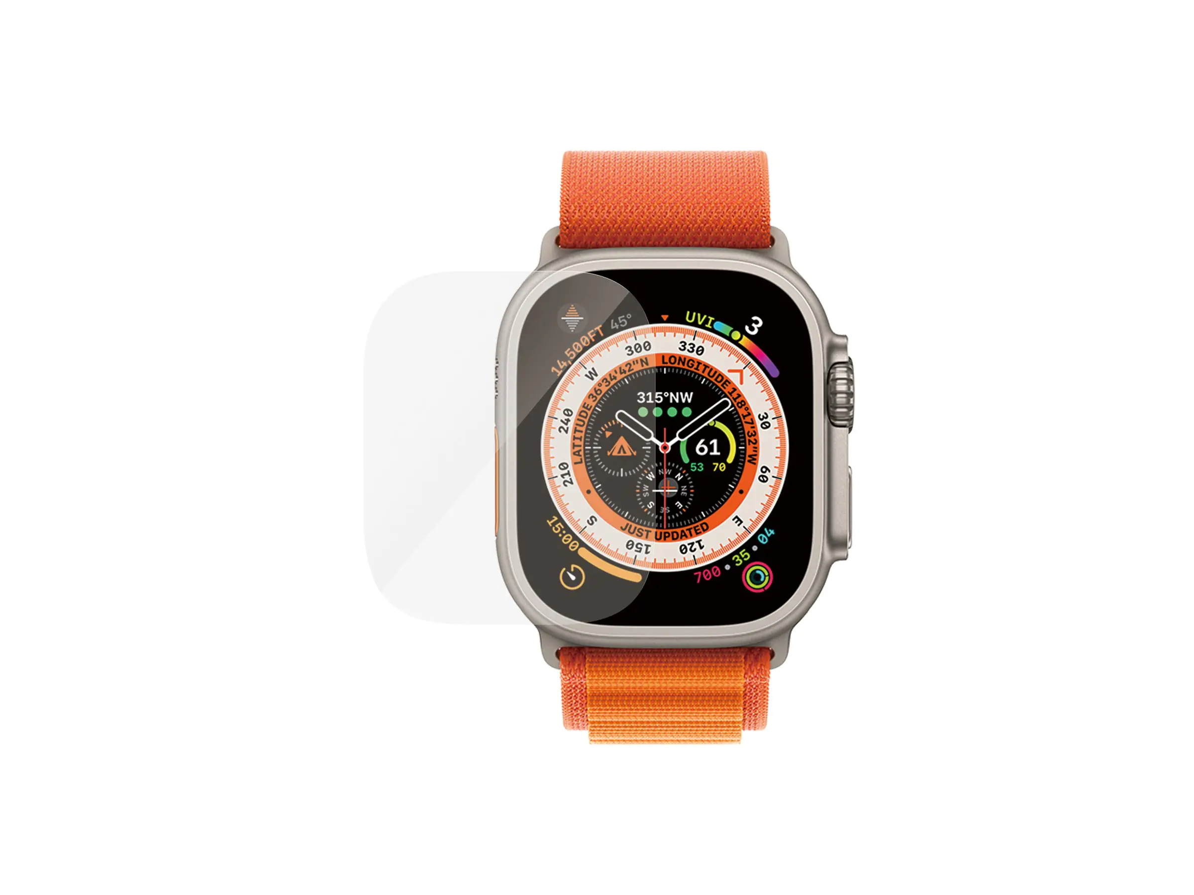 PanzerGlass Bildschirmschutz für Smartwatch - Glas - für Apple Watch Ultra (49 mm) 3680