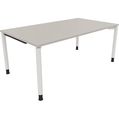 Schreibtisch Vierfuß Rundrohr B1800xT1000xH680-820 ws/Lichtgrau Schreibtisch Vierfuß Rundrohr B1800xT1000xH680-820 ws/Lichtgrau