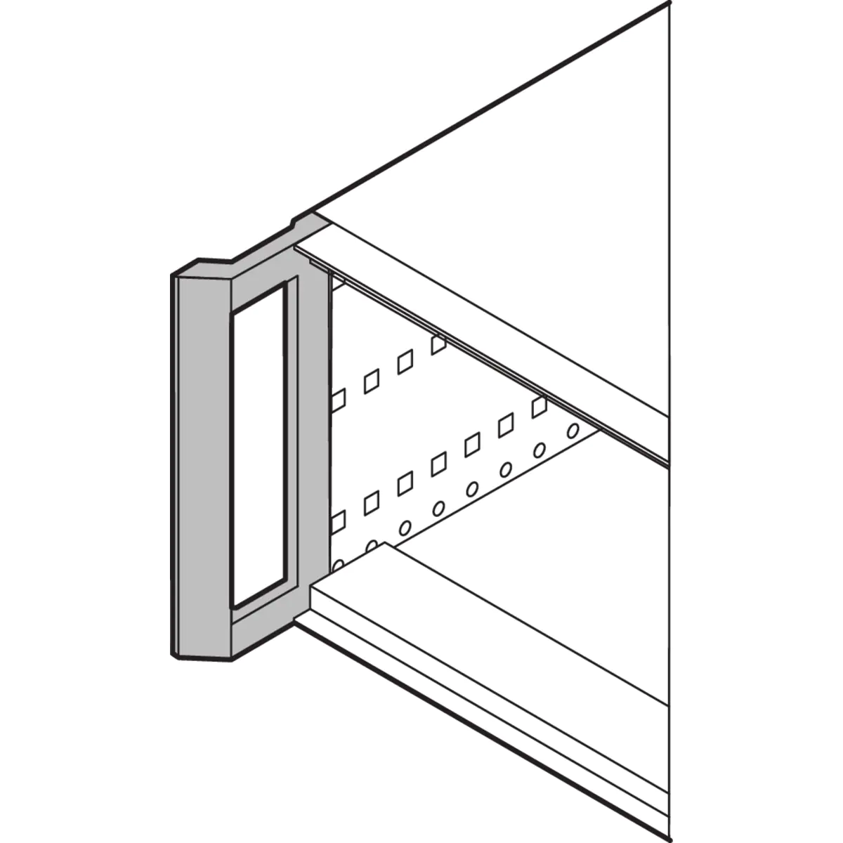 SCHROFF RATIOP.PRO Griff GEPULV. - Rack-Zubehör 24571301