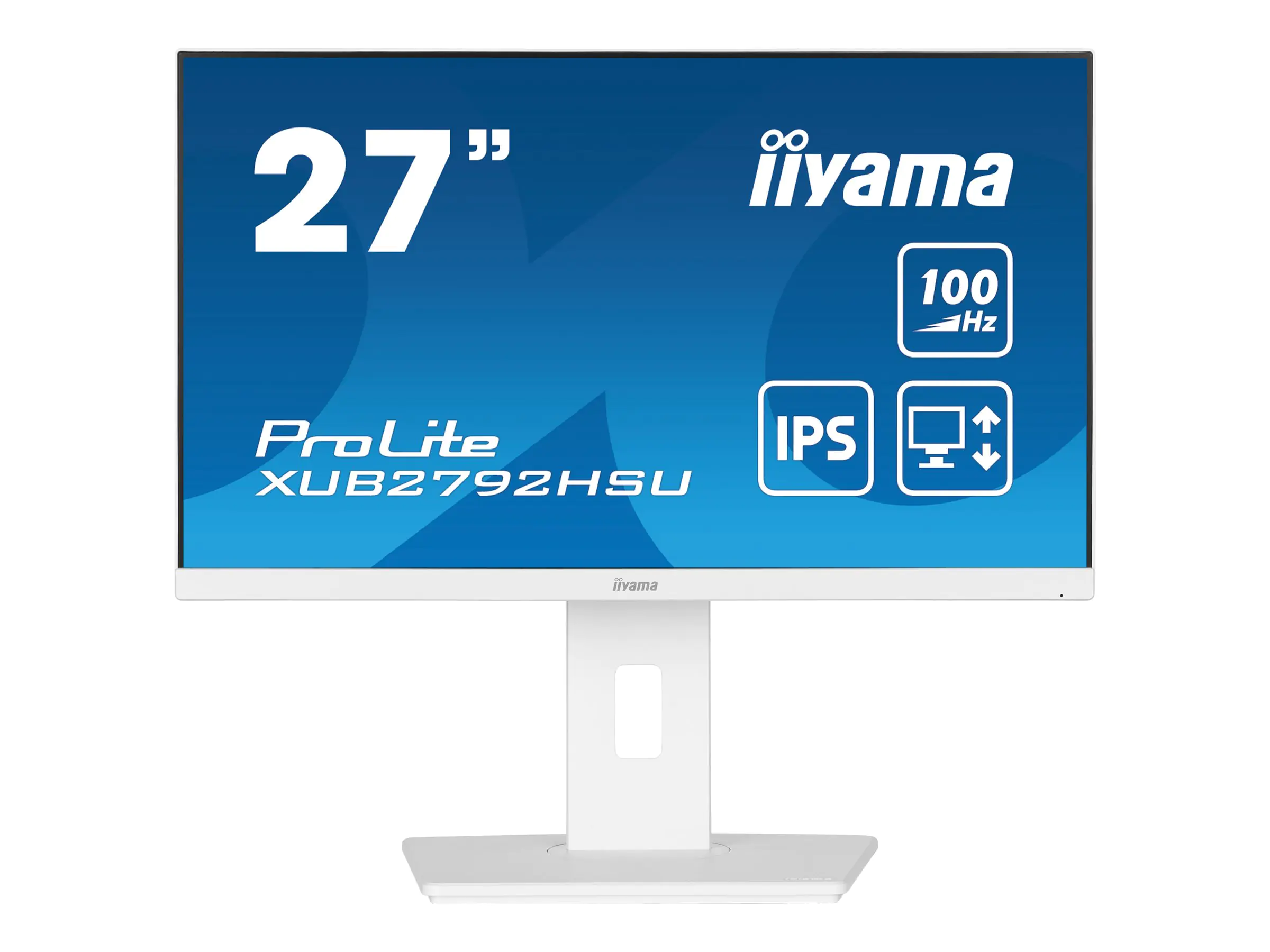 iiyama ProLite XUB2792HSU-W6 - LED-Monitor - 68.6 cm (27") - 1920 x 1080 Full HD (1080p) @ 100 Hz - IPS - 250 cd/m² - 1300:1 - 0.4 ms - HDMI, DisplayPort - Lautsprecher - weiß, Matte iiyama ProLite XUB2792HSU-W6 - LED-Monitor - 68.6 cm (27") - 1920 x 1080 Full HD (1080p) @ 100 Hz - IPS - 250 cd/m² - 1300:1 - 0.4 ms - HDMI, DisplayPort - Lautsprecher - weiß, Matte